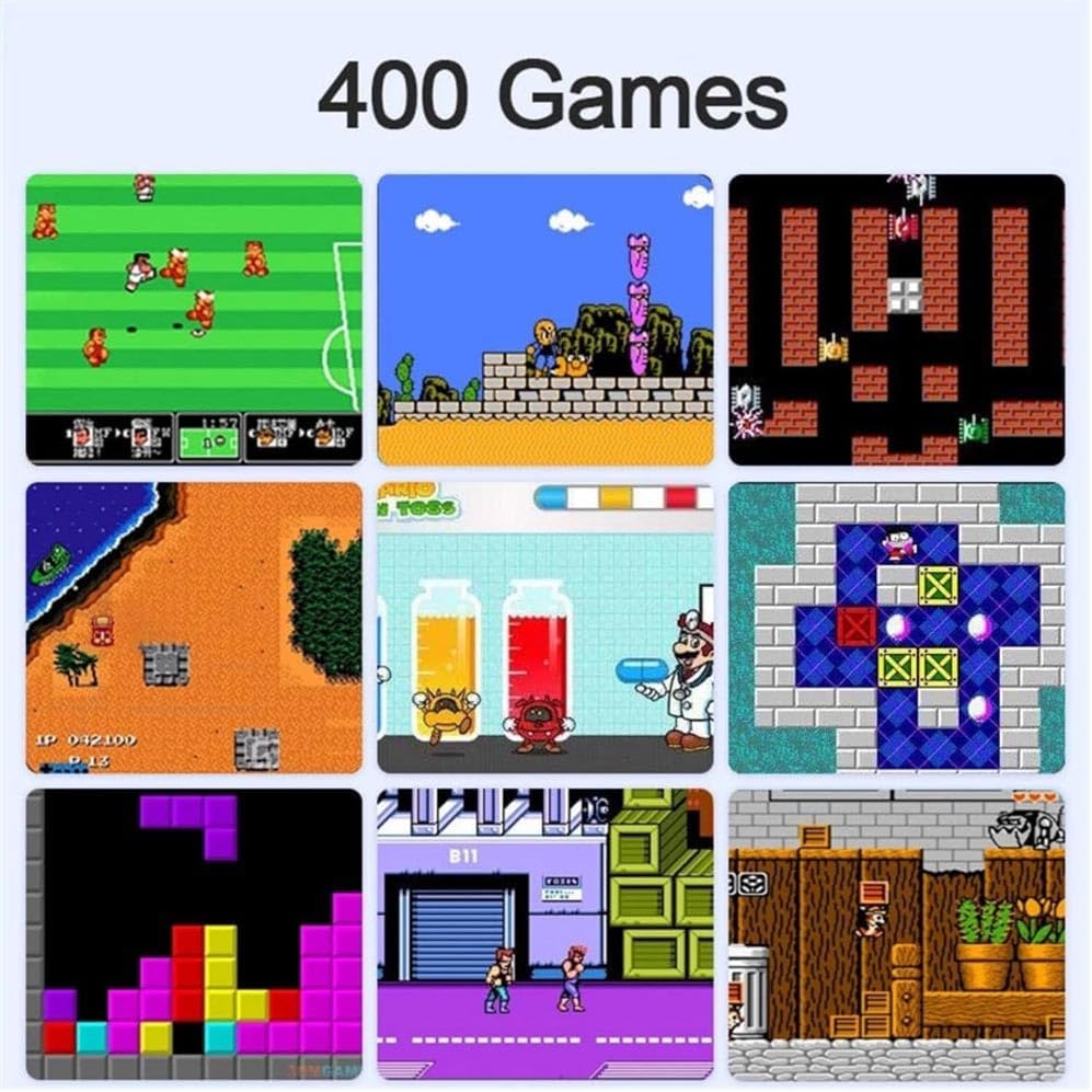 Super Mini Video Game Portátil 400 Em 1 Retrô (Preto) - Imagem 5
