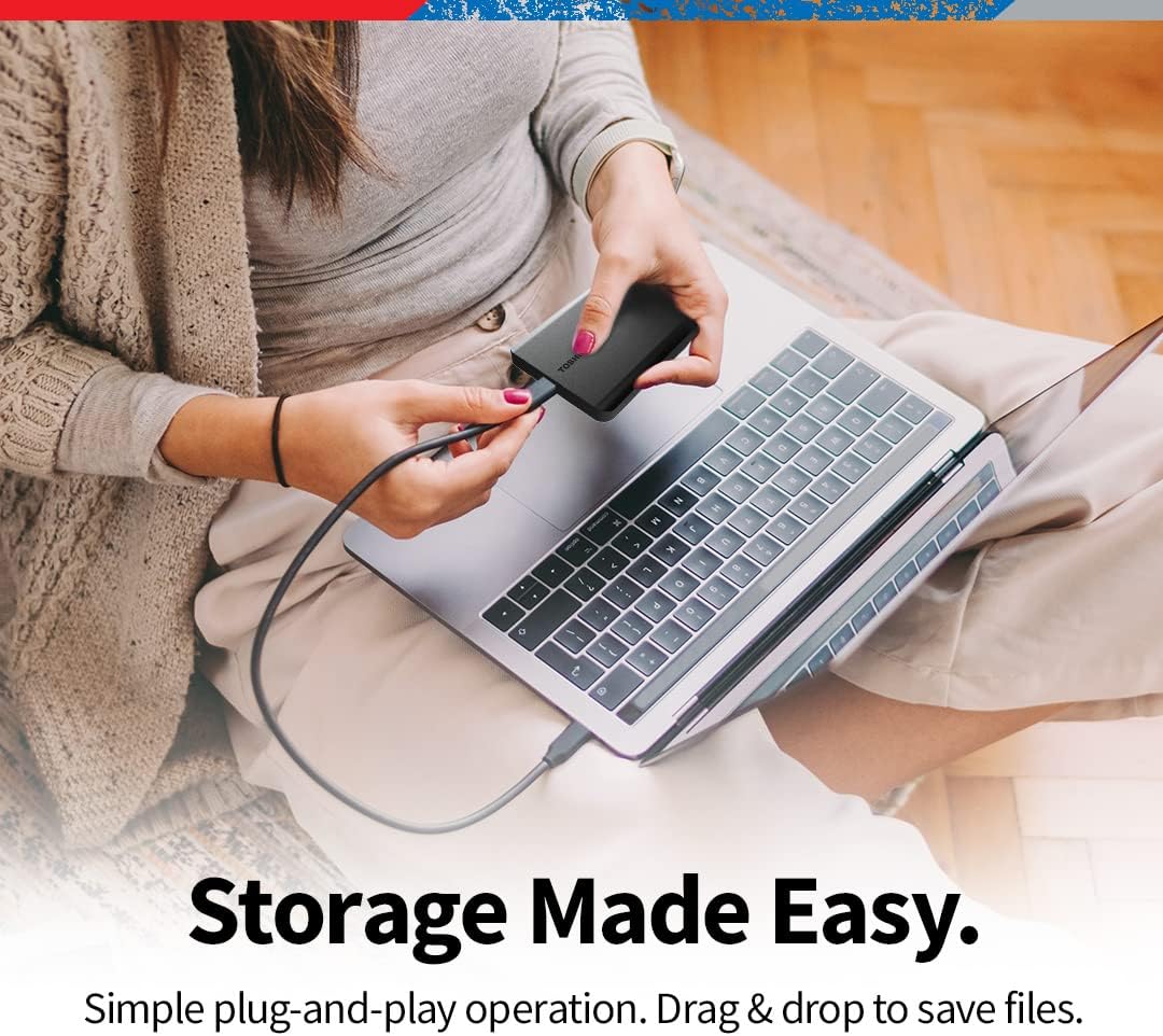 HD Externo Toshiba 2TB Canvio Basics Preto HDTB520XK3AA - Imagem 4