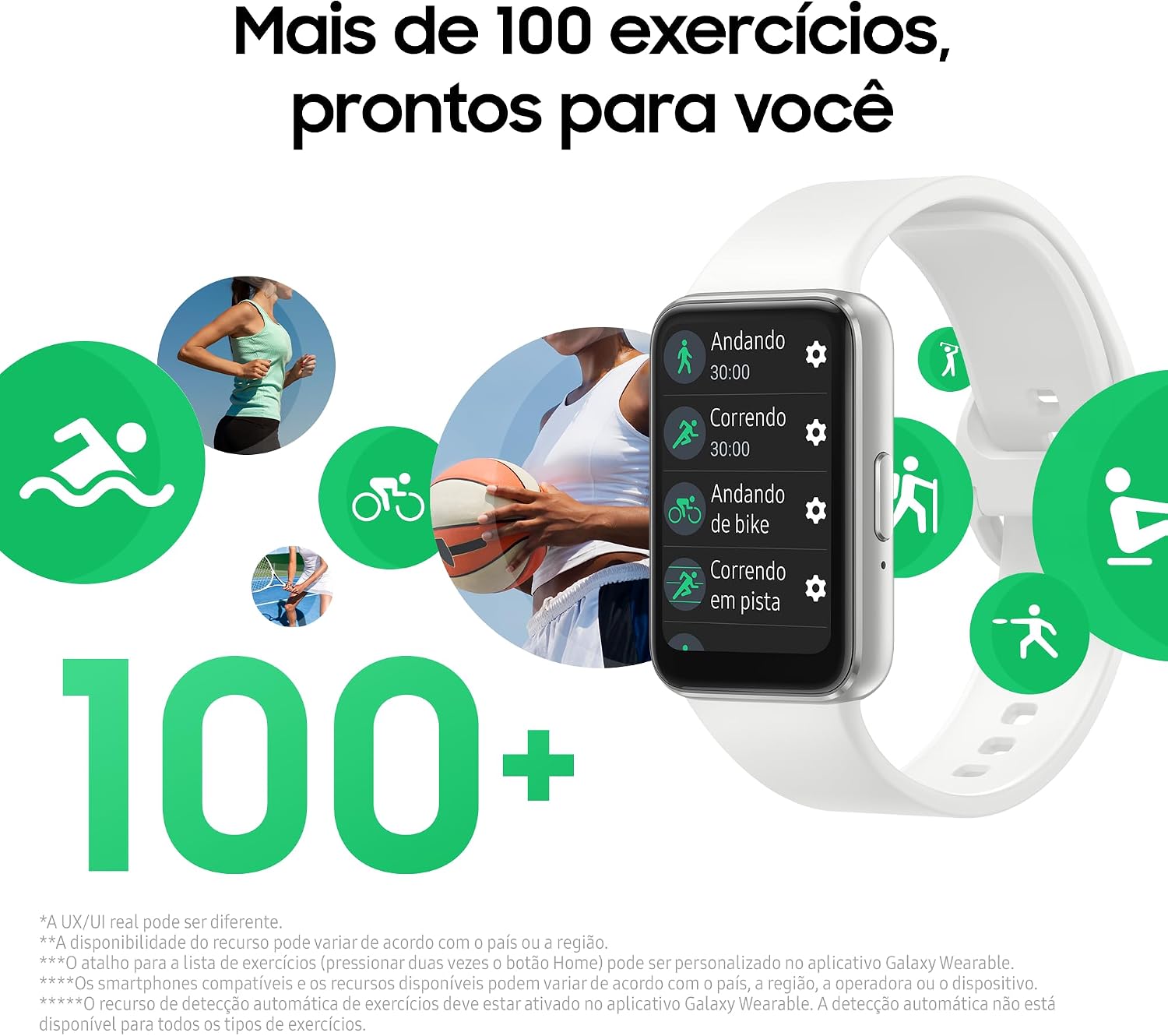 Smartwatch Samsung Galaxy Fit3 Display 1.6" Prata - Imagem 5