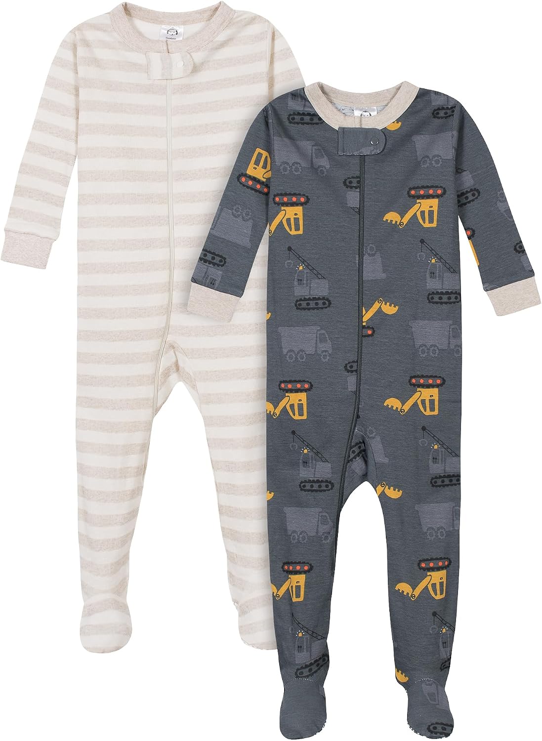 Gerber Pacote com 2 pijamas com pés para bebês meninos - Imagem 2