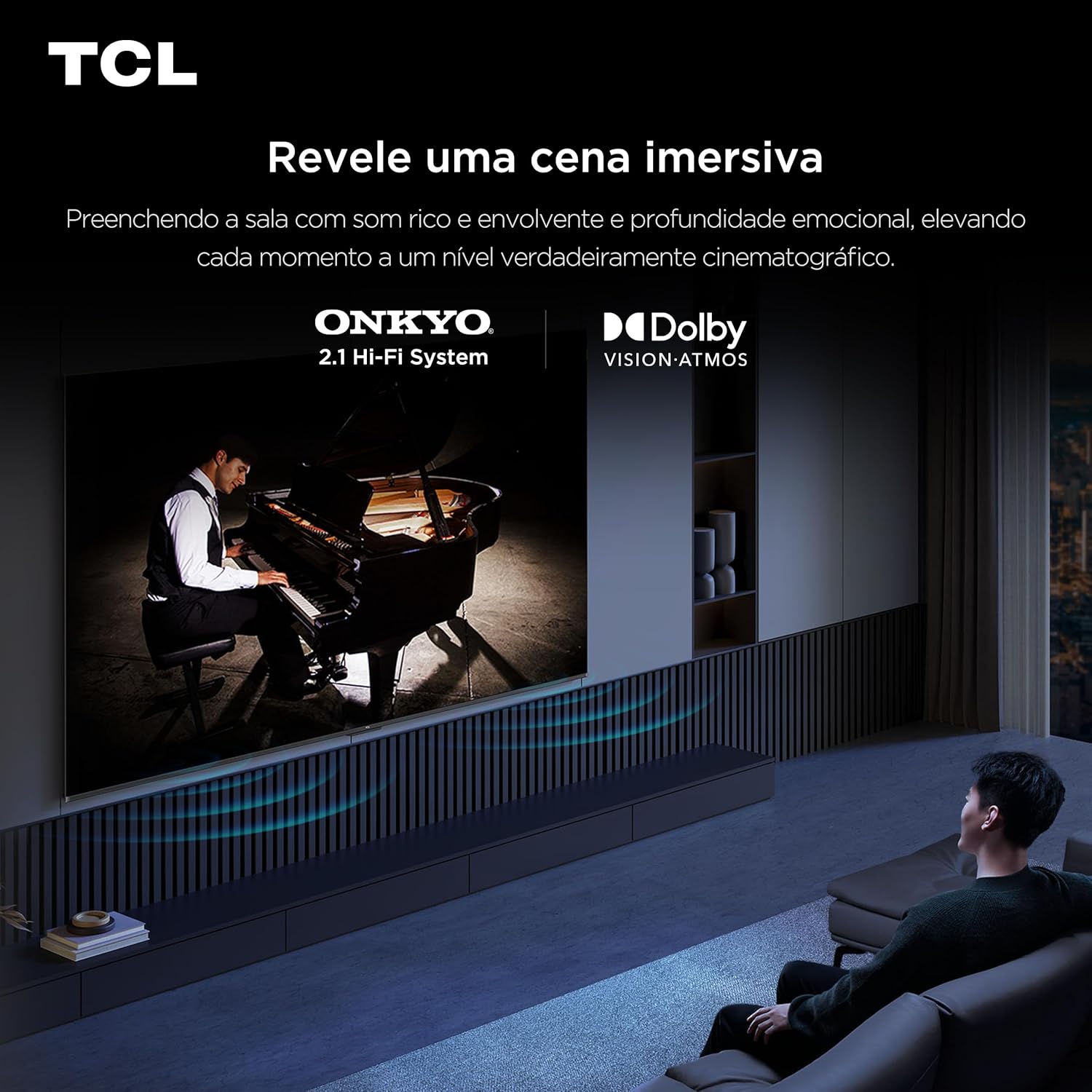 TCL QLED SMART TV 65” 65P8K 4K UHD GOOGLE TV - Imagem 6