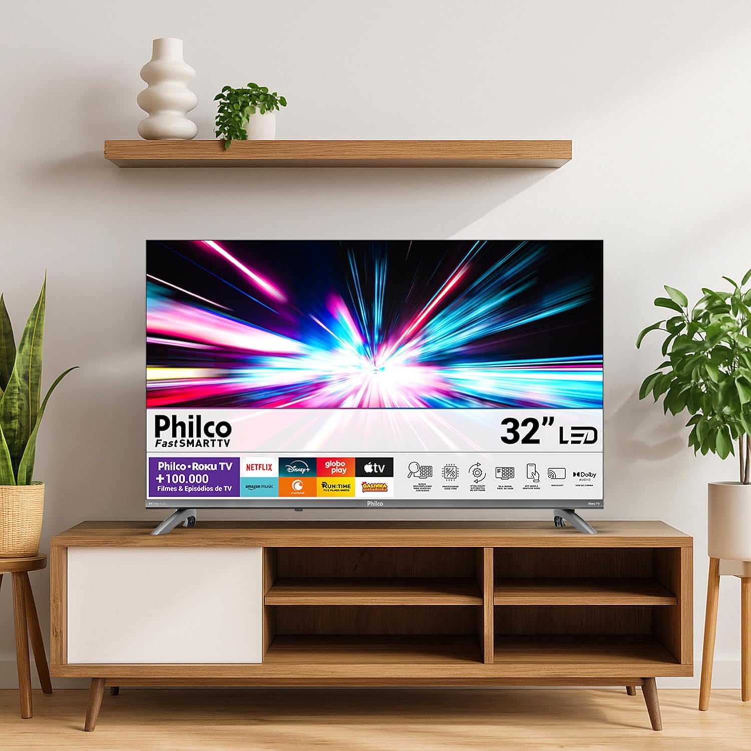 Smart TV 32" Philco Roku TV Dolby Áudio HDR10 P32CRB - Imagem 6