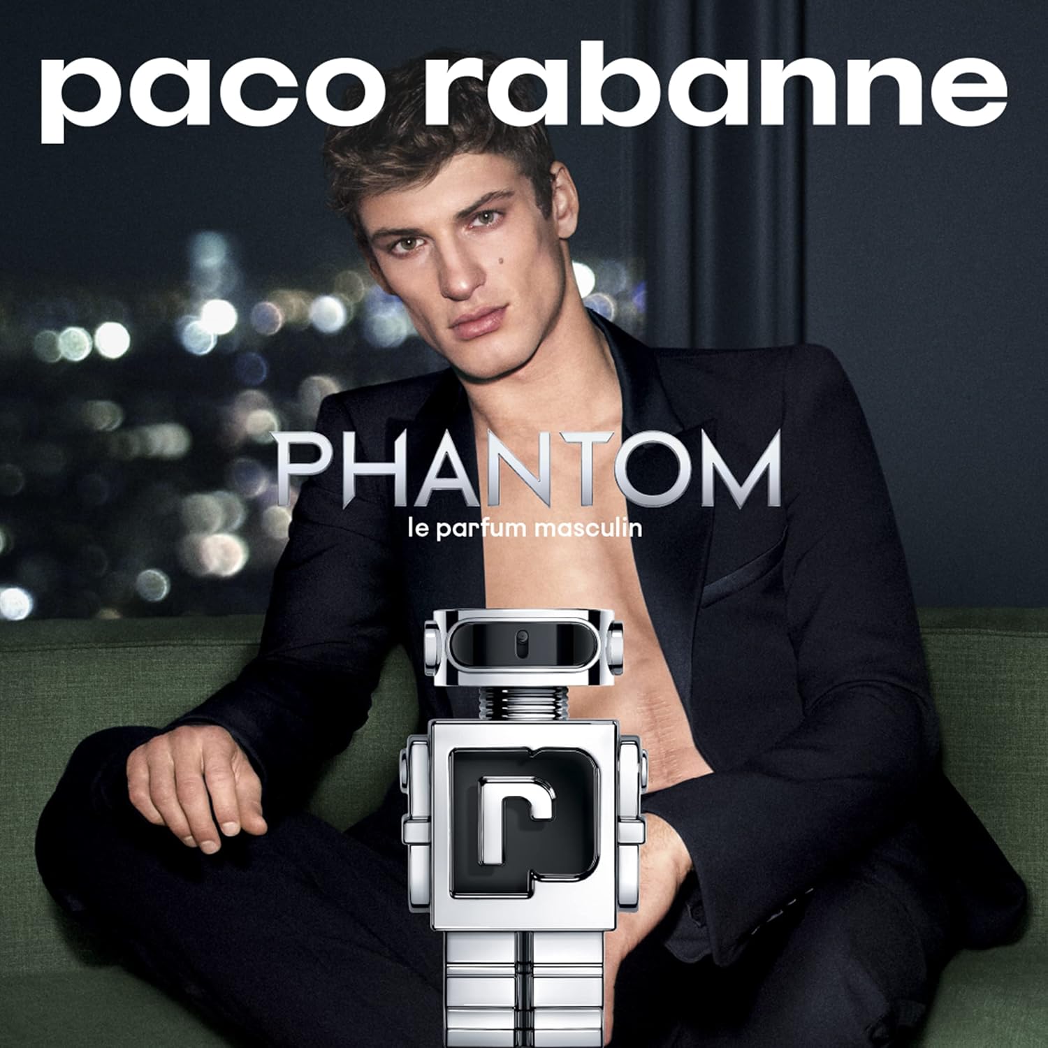 Perfume Masculino EDT Phantom, Cinza, Paco Rabanne, 100 ml - Imagem 8
