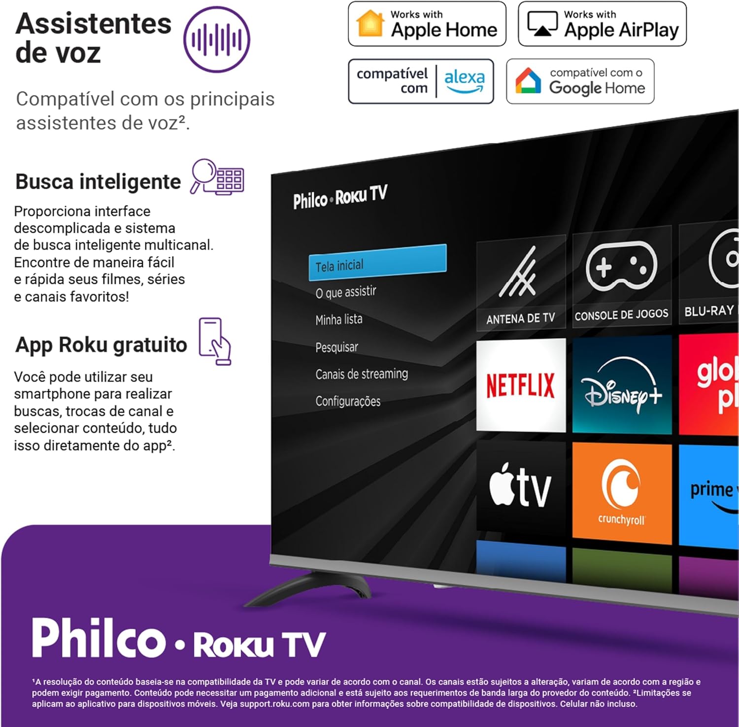 Smart TV 40" Philco Roku TV HDR10 Dolby Áudio P40CRA - Imagem 8
