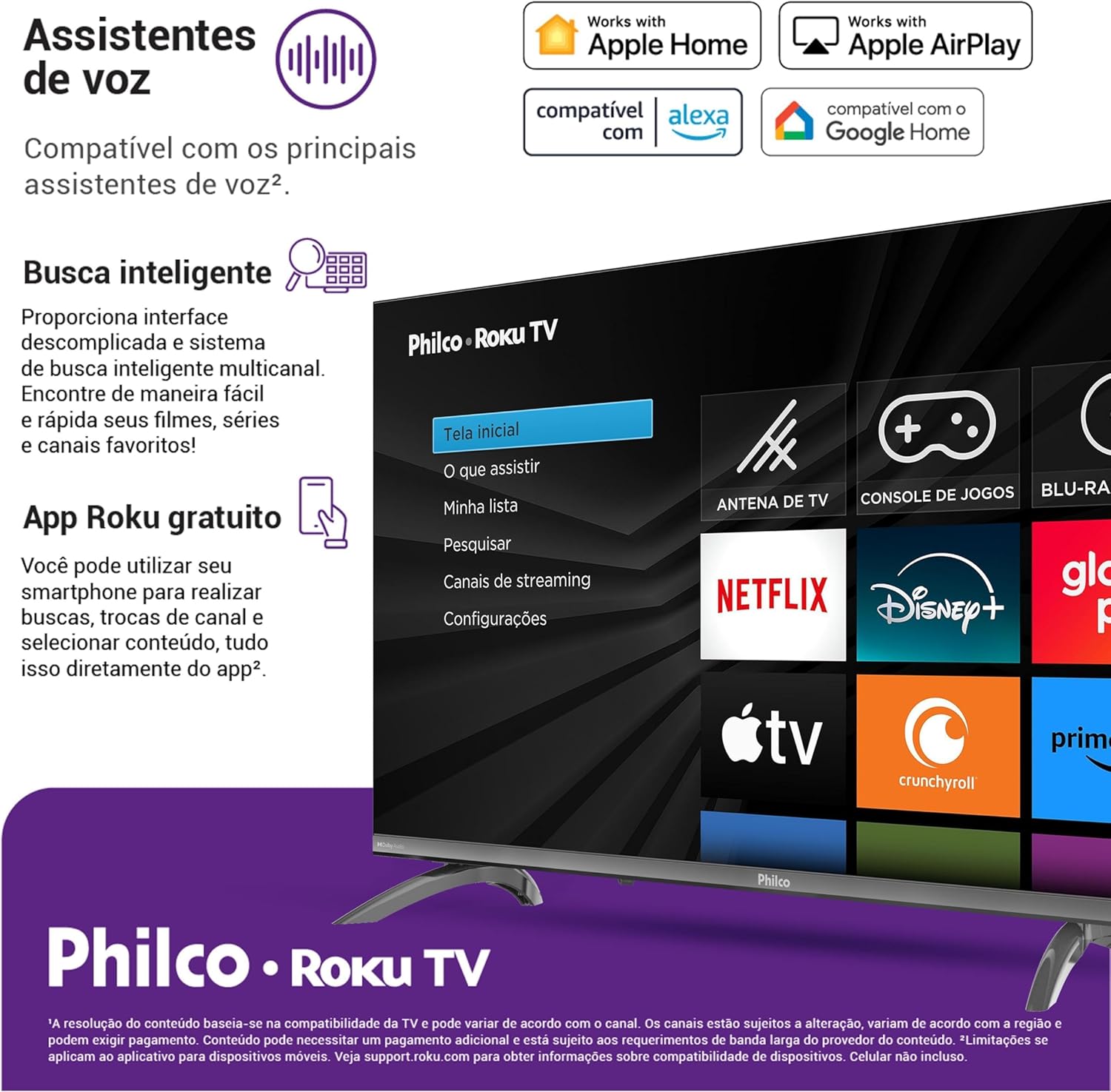 Smart TV 32" Philco Roku TV Dolby Áudio HDR10 P32CRB - Imagem 7