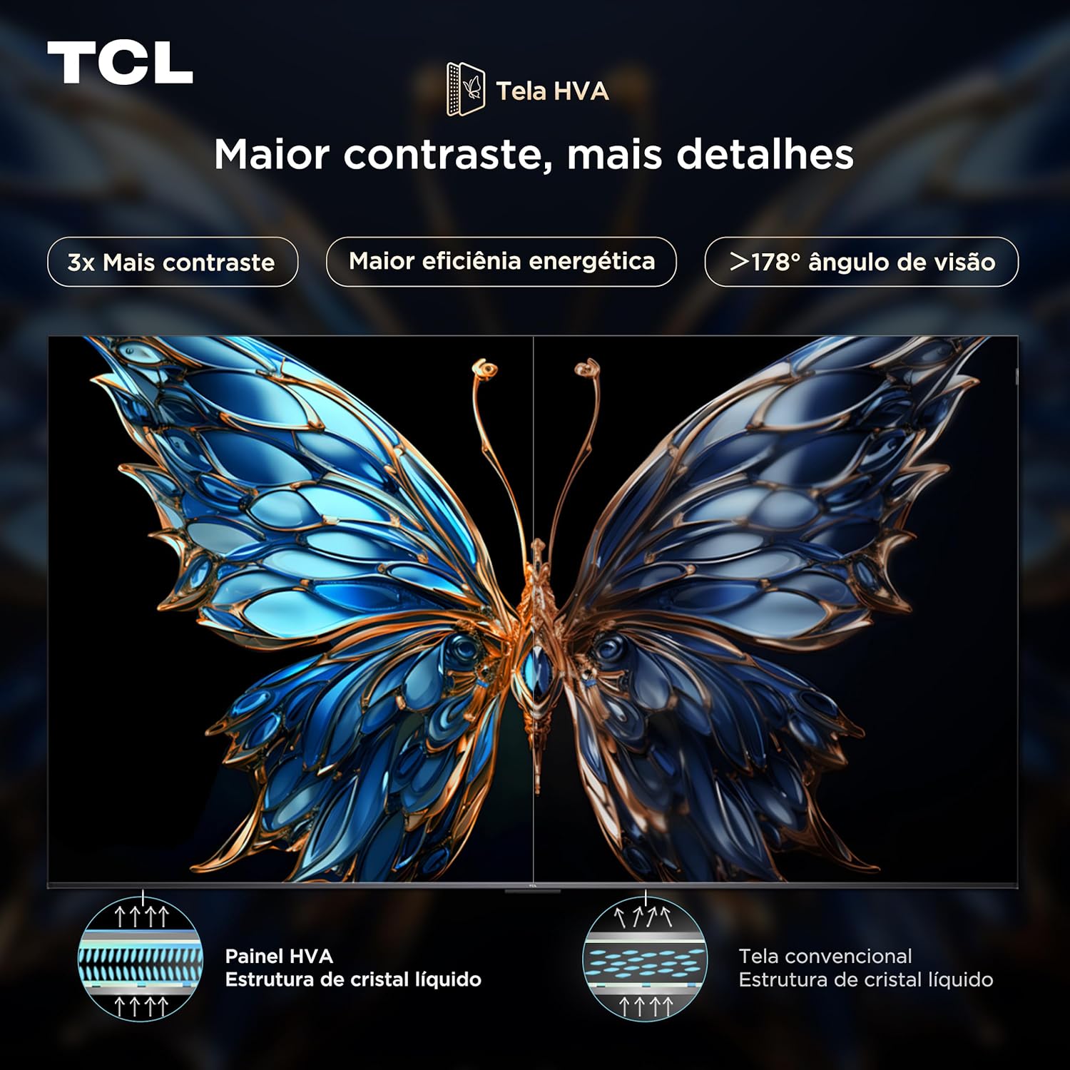 TCL QLED SMART TV 65” 65P8K 4K UHD GOOGLE TV - Imagem 7