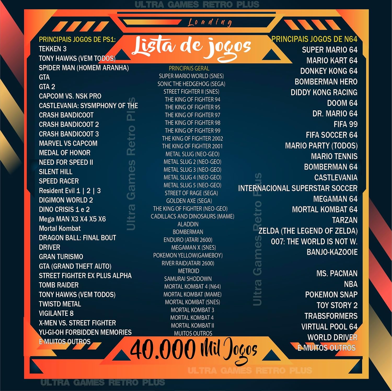 Video Game Retro Premium + 40.000 Mil jogos + 3 Controles - Imagem 7