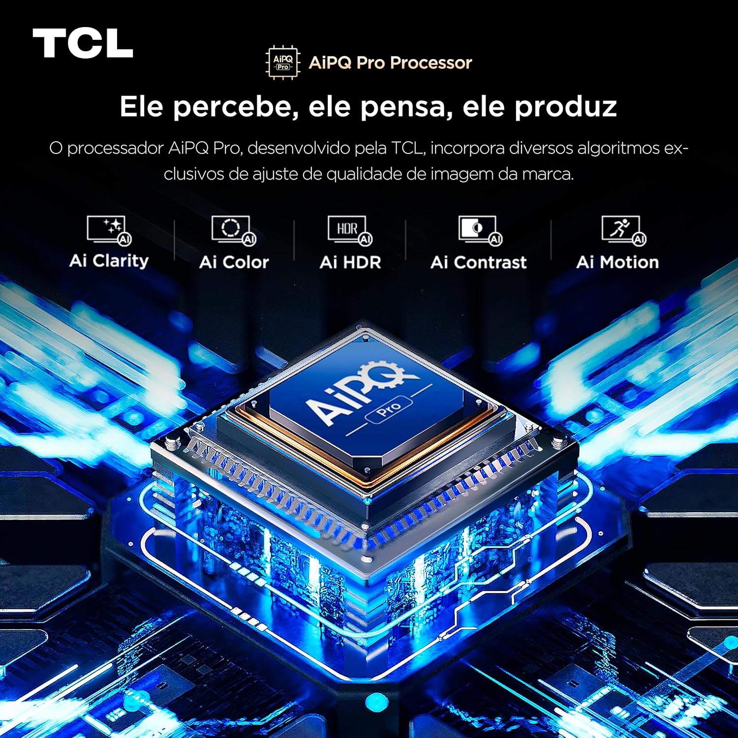 TCL QLED SMART TV 65” 65P8K 4K UHD GOOGLE TV - Imagem 8