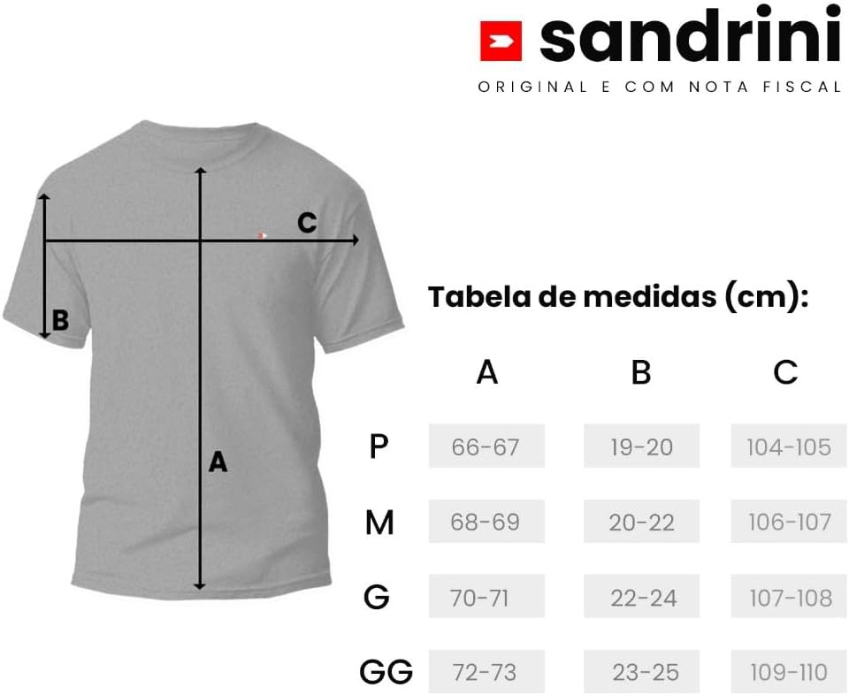 Kit 4 Camisas Dry-fit Sandrini Masculina Academia Treino Uv - Imagem 11