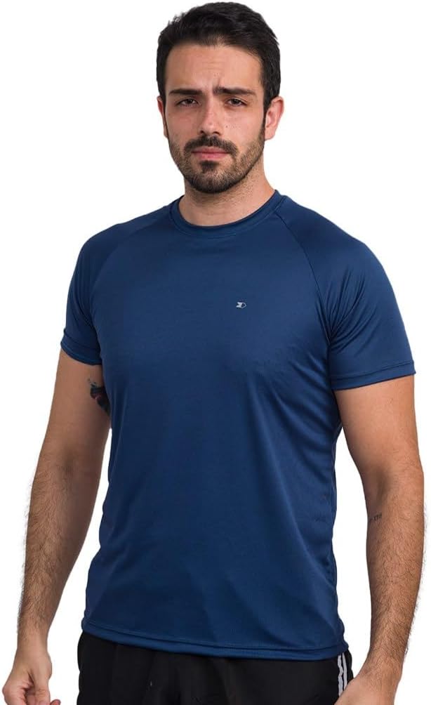 Kit 4 Camisas Dry-fit Sandrini Masculina Academia Treino Uv - Imagem 7