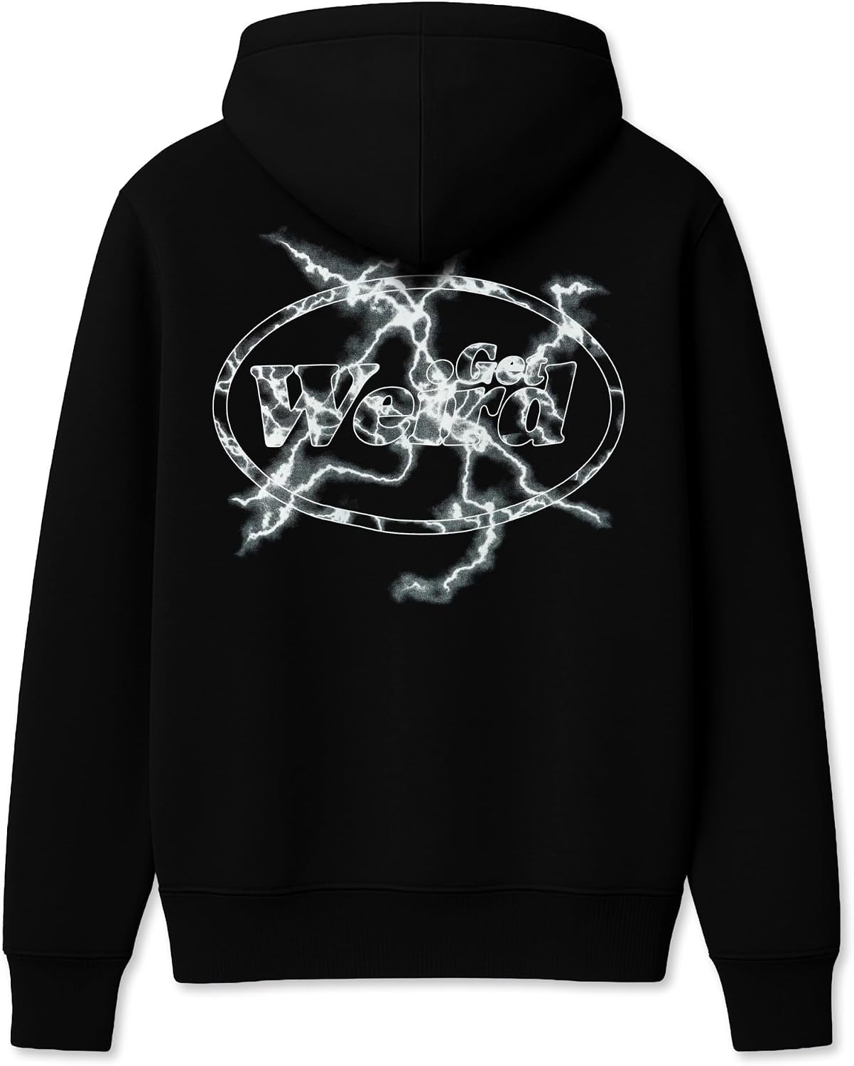 Suéter com capuz Lighting Hoodie-black Get WeirdUnisex Adulto - Imagem 3