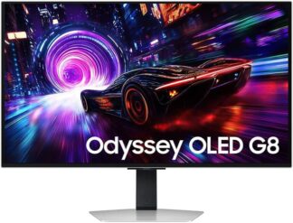 Monitor Samsung Odyssey OLED G8 32″, 4K, 240Hz, 0.03ms, ajuste de altura, FreeSync Premium Pro, DP, HDMI, USB, prata Monitor Samsung Odyssey OLED G8 32″, 4K, 240Hz, 0.03ms, ajuste de altura, FreeSync Premium Pro, DP, HDMI, USB, prata