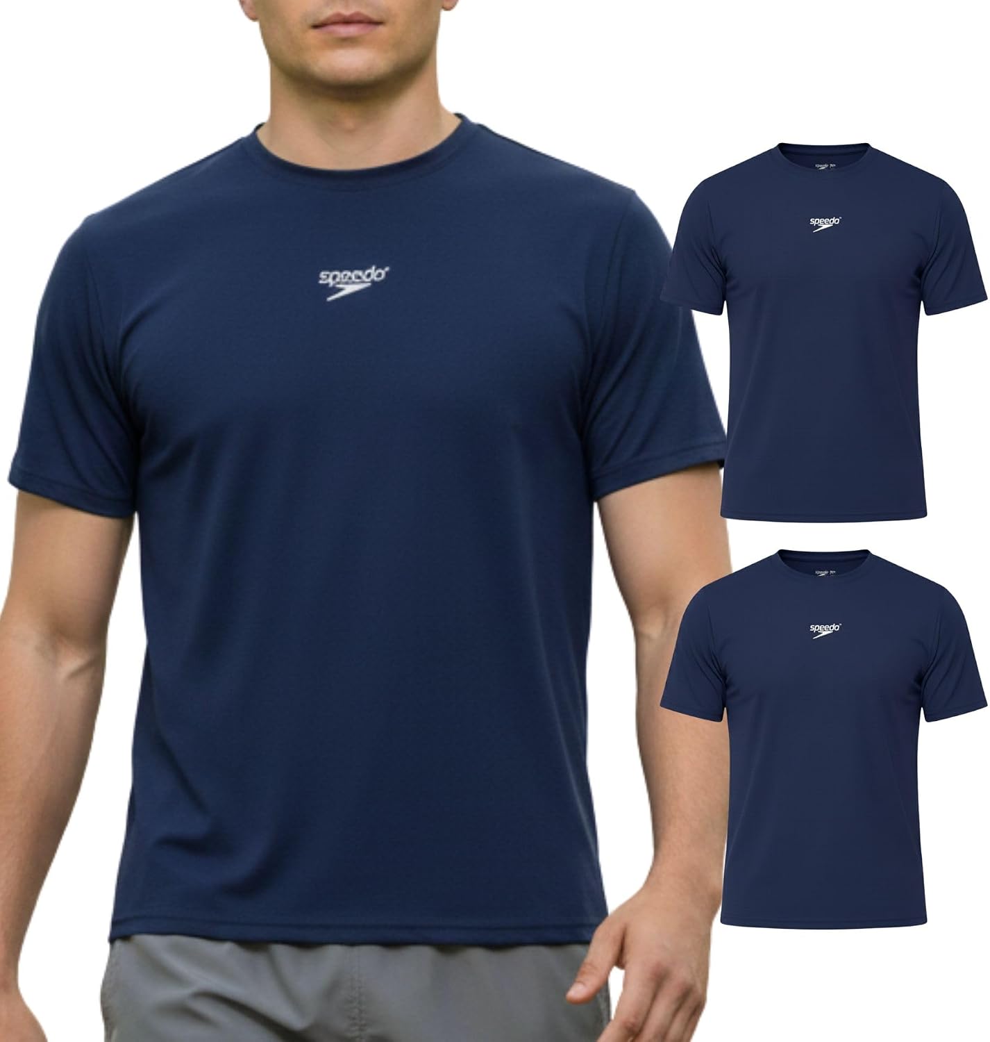 Kit 2 Camisetas Dry Fit Academia Esportiva Masculina Speedo - Imagem 3