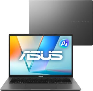 Notebook ASUS Vivobook S14, Intel Core Ultra 5, 16 GB, 512 GB SSD, W 11 Home, 14.0” FHD, Matte Gray – S3407CA-LY113W