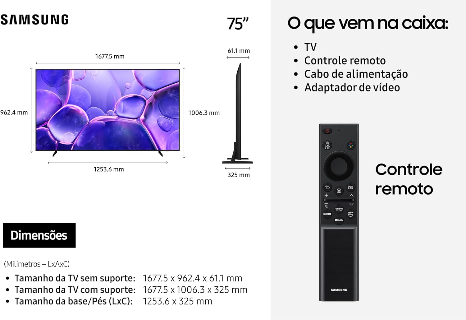 Samsung Smart TV 75" Crystal UHD 4K U8100F 2025 - Imagem 10
