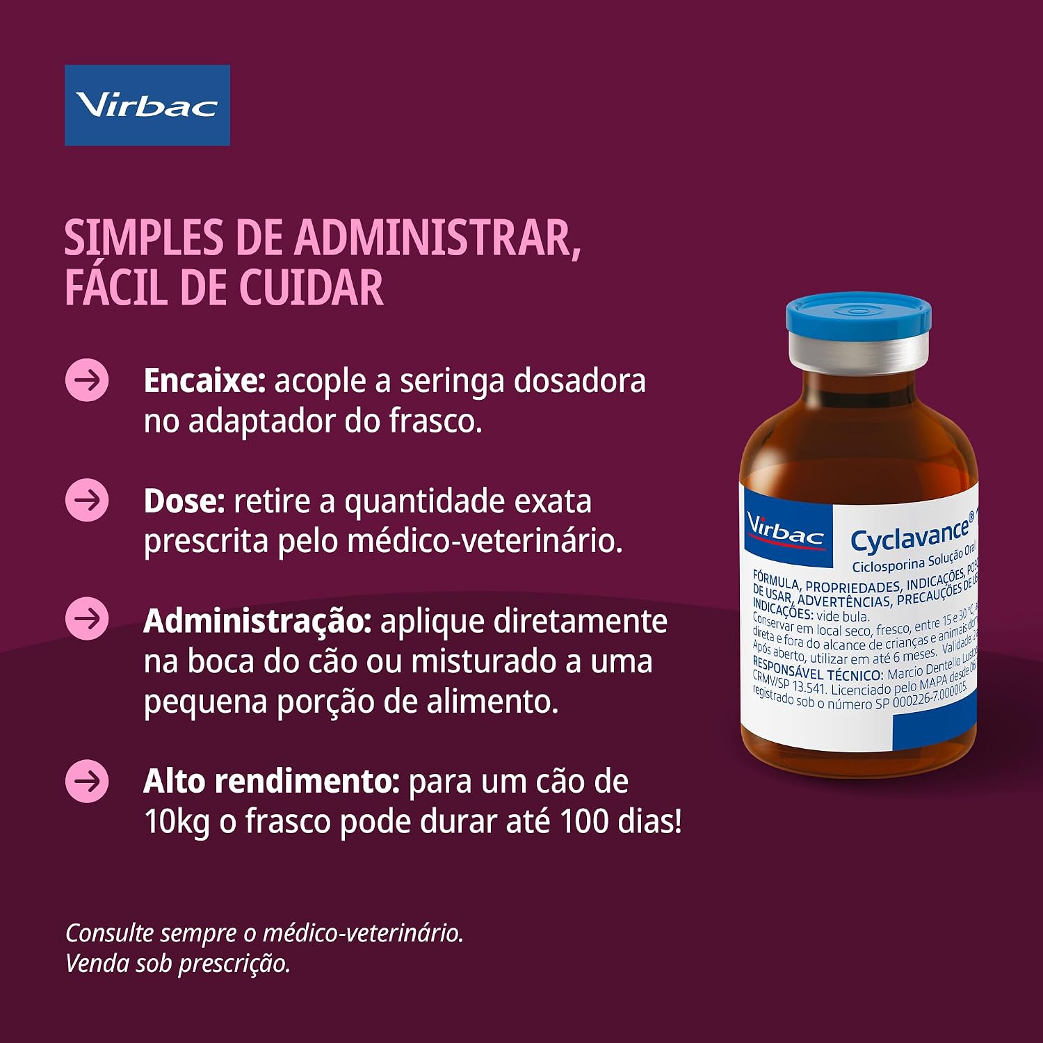 Virbac Cyclavance Tratamento de Dermatites Atópicas para Cães 50 mL - Imagem 9