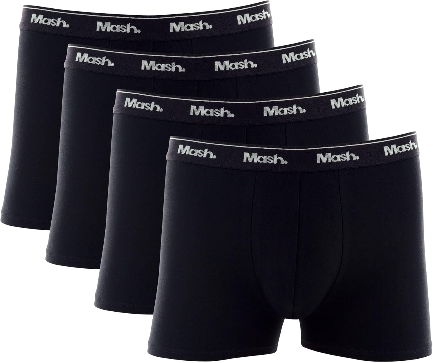 Kit 4 Cuecas Boxer Mash Algodão Cotton Respirável Masculina - Imagem 2