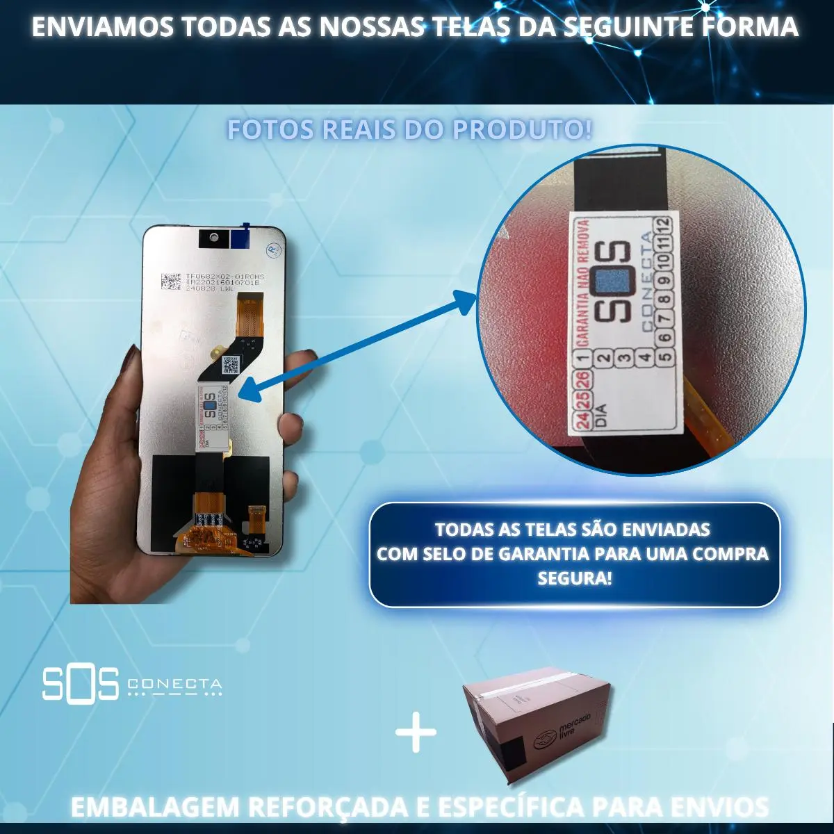 Tela Frontal Display Para Tecno Pova 5 - Super Premium - Imagem 4