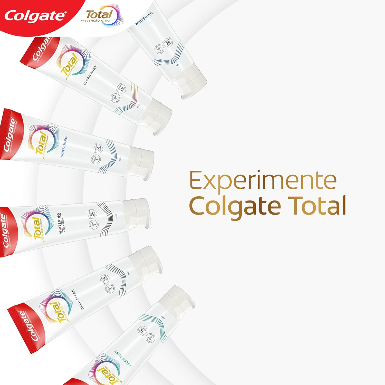 Colgate Total Original Mint Creme Dental com Flúor, 2x180g - Imagem 8