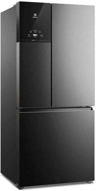 Geladeira Electrolux Multidoor Efficient Com Autosense e Inverter 590L Black Inox Look (IM8B) 220V