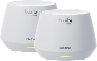 Conjunto de Roteador Sem Fio WI-FI 6 Twibi Force AX Branco Intelbras