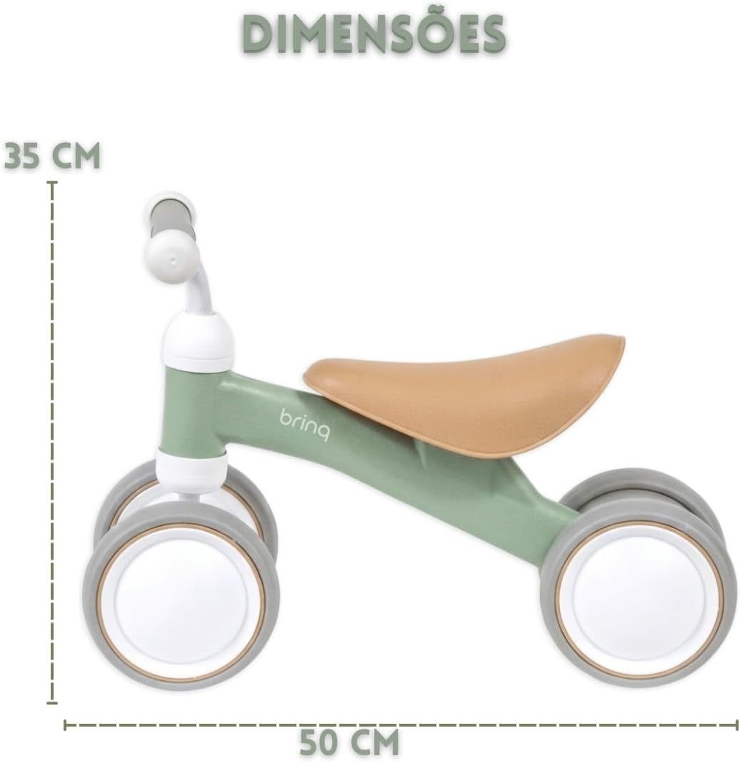 Bicicleta de Equilibrio Andador Infantil sem Pedal para Criança - Imagem 9