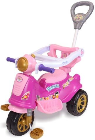 Triciclo Infantil Avespa Princesas Rosa Com Empurrador Maral Triciclo Infantil Avespa Princesas Rosa Com Empurrador Maral