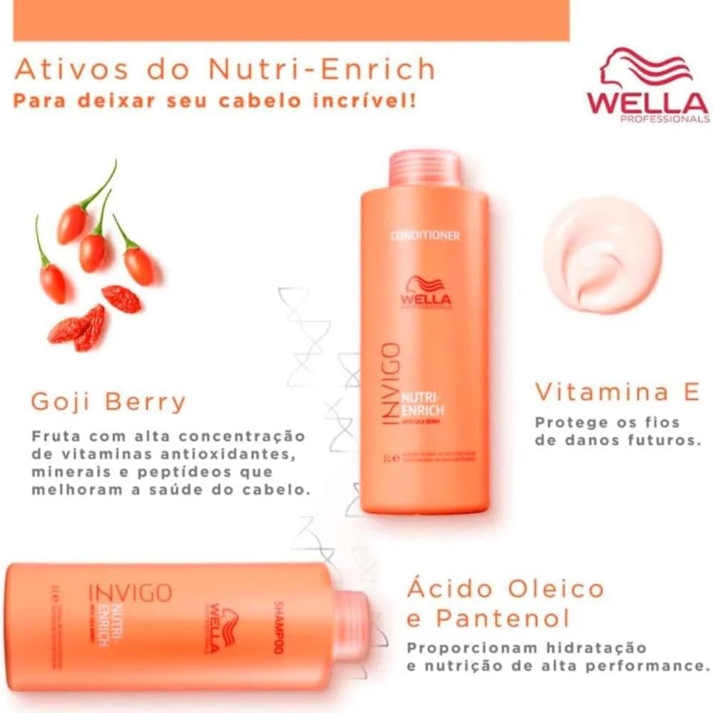 KIT WELLA INVIGO NUTRI-ENRICH SH 1L + COND 1L - Imagem 4