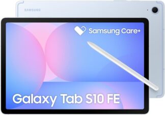 Tablet Samsung Galaxy Tab S10 FE, Azul, 10.9″, Wifi, 128GB, 8GB RAM, Camera Traseira de 13MP, Câmera Frontal de 12MP Ultra Wide, Wifi 6, IP68, Android 15