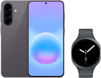Samsung Combo Galaxy A57 5G (128GB) – Cinza + Galaxy Watch8 BT 40mm – Grafite Samsung Combo Galaxy A57 5G (128GB) – Cinza + Galaxy Watch8 BT 40mm – Grafite
