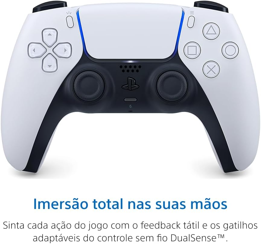 Controle sem fio PlayStation DualSense™ – Branco - Imagem 2