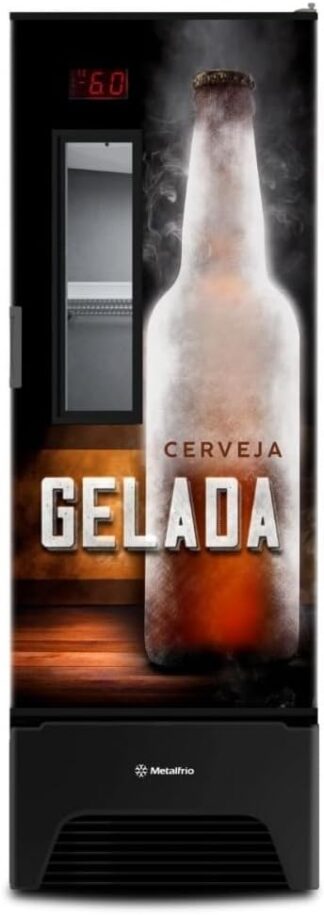 Metalfrio Cervejeira Optima VN50AF 572 Litros 85 x 67,5 x 204,4 cm Preta 1 Porta Frost Free Metalfrio Cervejeira Optima VN50AF 572 Litros 85 x 67,5 x 204,4 cm Preta 1 Porta Frost Free