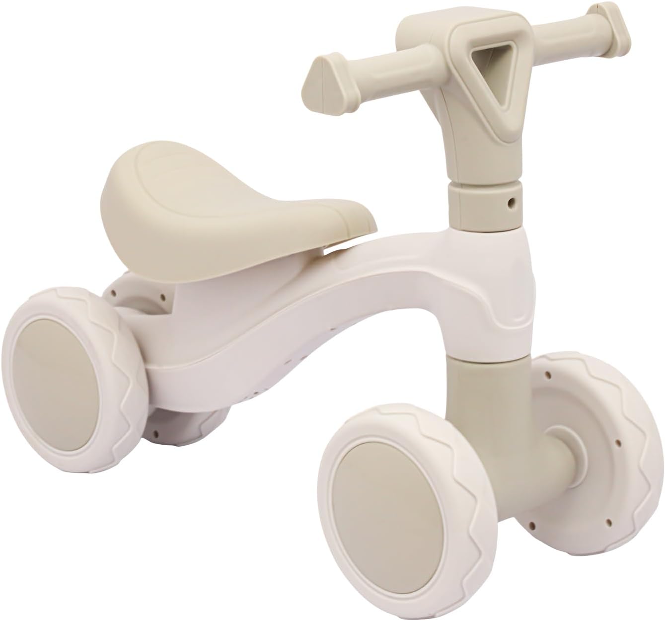Bicicleta Andador Equilíbrio Sem Pedal 4 Roda Zippy Toys (Bege) - Imagem 2