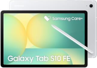 Tablet Samsung Galaxy Tab S10 FE, Prata, 128GB, 8GB RAM, Tela Imersiva de 10.9″ 90Hz, Camera Traseira de 13MP, Câmera Frontal de 12MP Ultra Wide, Wifi 6, IP68, Android 15