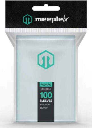 MeepleBR Sleeves – PADRÃO (63,5x88mm), 100 Unidades, TCG, Plástico para Proteção de Cartas MeepleBR Sleeves – PADRÃO (63,5x88mm), 100 Unidades, TCG, Plástico para Proteção de Cartas