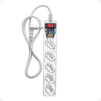 Filtro de Linha CLAMPER iCLAMPER Energia 5, 5 Tomadas, Proteção Contra Surtos Elétricos, 10A, Bivolt, Cabo 1m, Transparente Filtro de Linha CLAMPER iCLAMPER Energia 5, 5 Tomadas, Proteção Contra Surtos Elétricos, 10A, Bivolt, Cabo 1m, Transparente