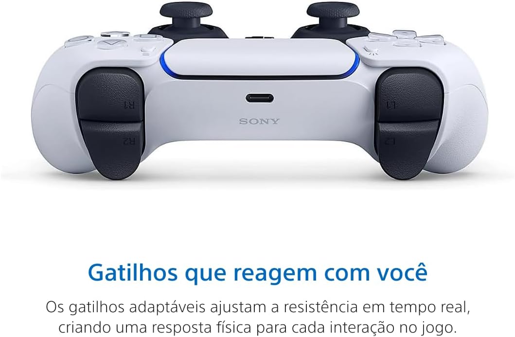 Controle sem fio PlayStation DualSense™ – Branco - Imagem 6