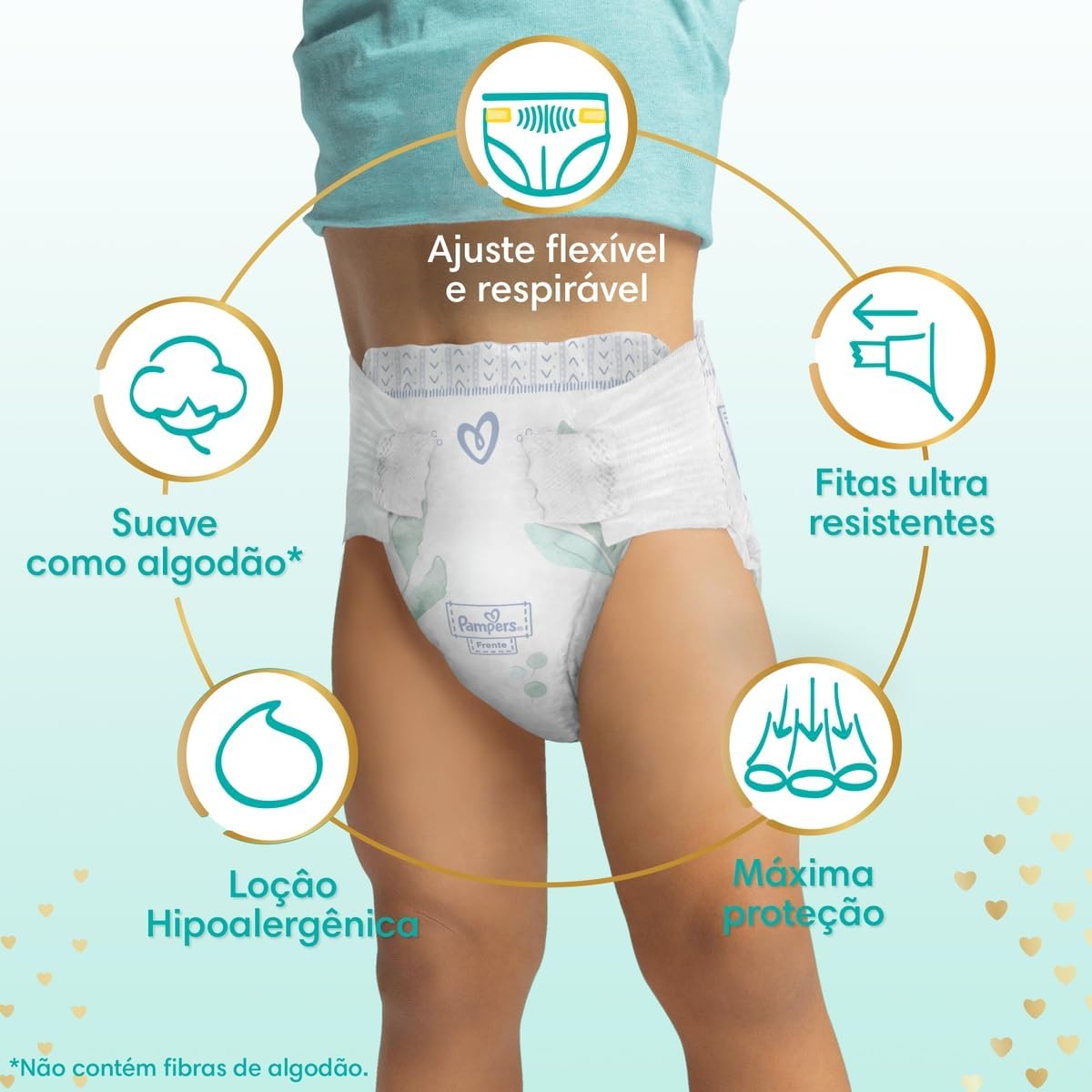 Fralda Pampers Premium Care Tamanho XXXG 104 Unidades - Imagem 2