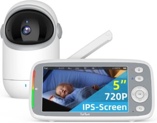 TakTark Babá Eletrônica, 5″ 720P HD Bebê Câmera com Tela, Sem Wifi, Panorâmica Inclinação, Áudio Bidirecional, Night Vision, Zoom Digital, Detecção De Som Vox, Ideal Para Novos Pais TakTark Babá Eletrônica, 5″ 720P HD Bebê Câmera com Tela, Sem Wifi, Panorâmica Inclinação, Áudio Bidirecional, Night Vision, Zoom Digital, Detecção De Som Vox, Ideal Para Novos Pais
