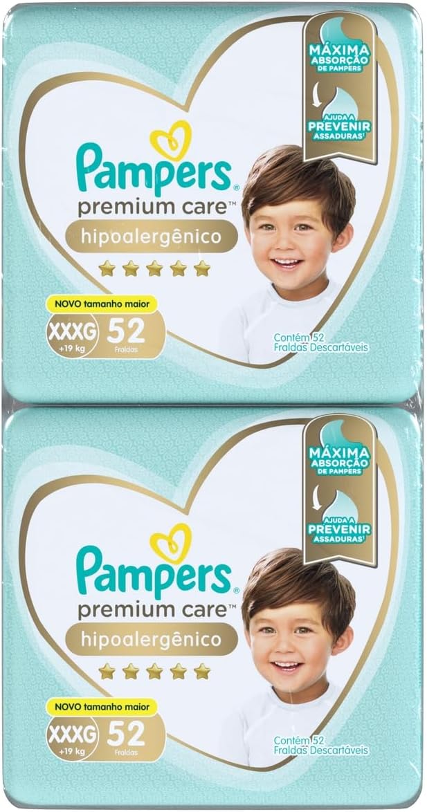 Fralda Pampers Premium Care Tamanho XXXG 104 Unidades - Imagem 10
