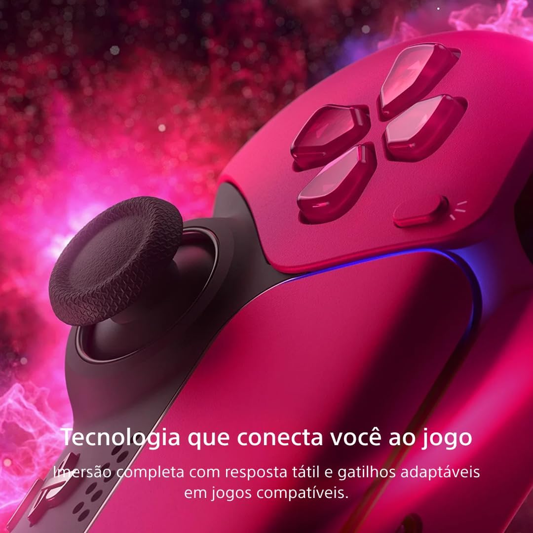 Controle sem fio PlayStation DualSense™ – Cosmic Red - Imagem 5