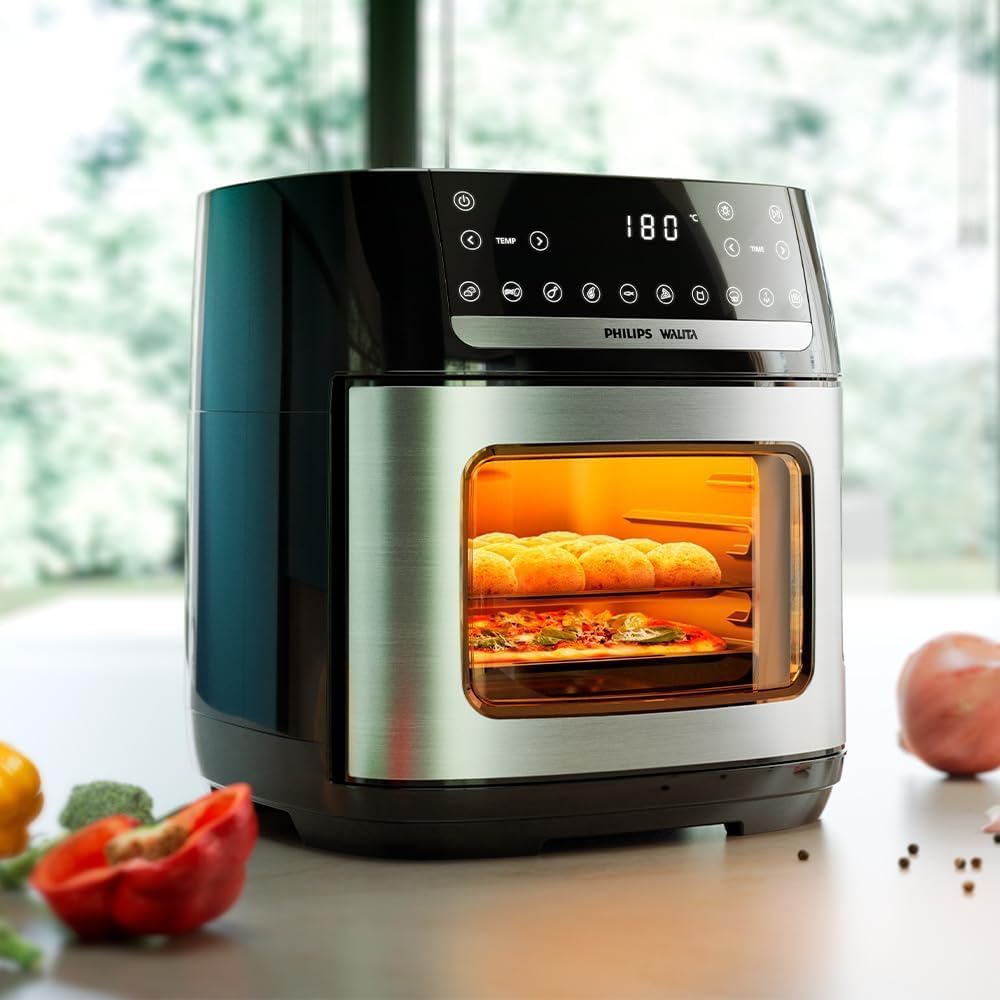 Philips Walita Fritadeira Airfryer Forno 12 Litros, Preta, 110V - Imagem 3