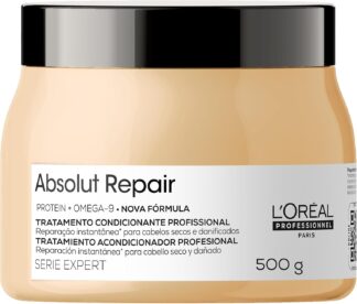 L’Oréal Professionnel Máscara Capilar Absolut Repair, Tratamento Capilar Proteico Para Nutrição Profunda, Hidrata, Repara Danos e Acrescenta Brilho, Para Cabelos Secos e Danificados