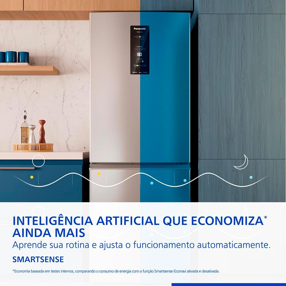 Geladeira Panasonic BB64PV2XC Frost Free Inverter 475L Aço Escovado Bivolt - Imagem 5