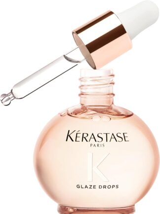 Kérastase Gloss Absolu Glaze Drops – Finalizador para Todos os Tipos de Cabelos com Tendência ao Frizz, com Óleo de Rosa Silvestre – Potencializa Brilho, Elasticidade e Maciez 45ml