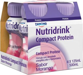 Danone Suplemento Nutridrink Compact Pro Morango Com 4 Unidades De 125Ml Nutricia