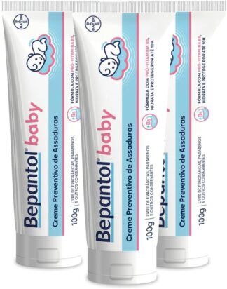 Kit 3 Cremes Pomadas de Assaduras Vit B5 com 100g cada, Total 300g – Bepantol Baby Kit 3 Cremes Pomadas de Assaduras Vit B5 com 100g cada, Total 300g – Bepantol Baby