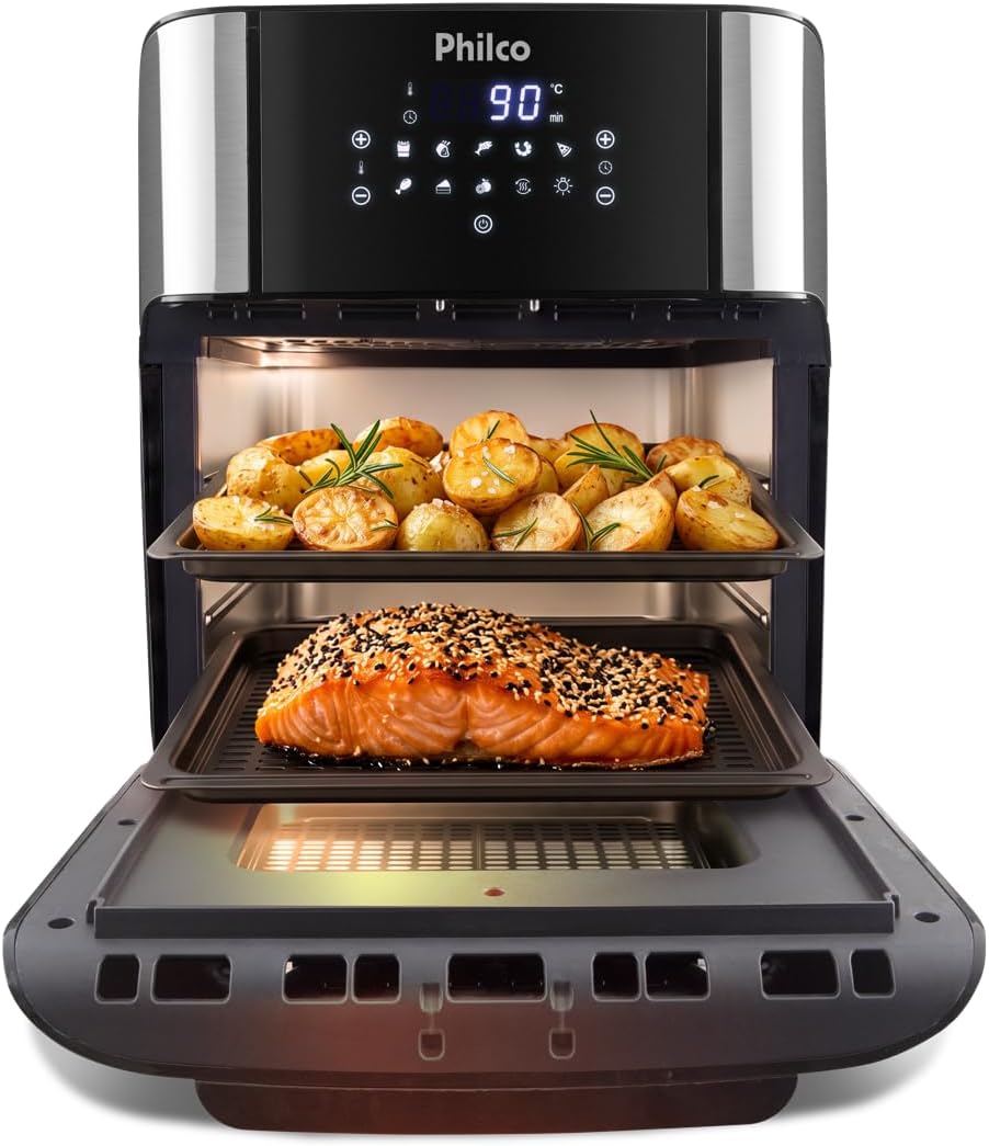 Fritadeira Philco Air Fryer Oven 12L PFR2200P - 127V - Imagem 22