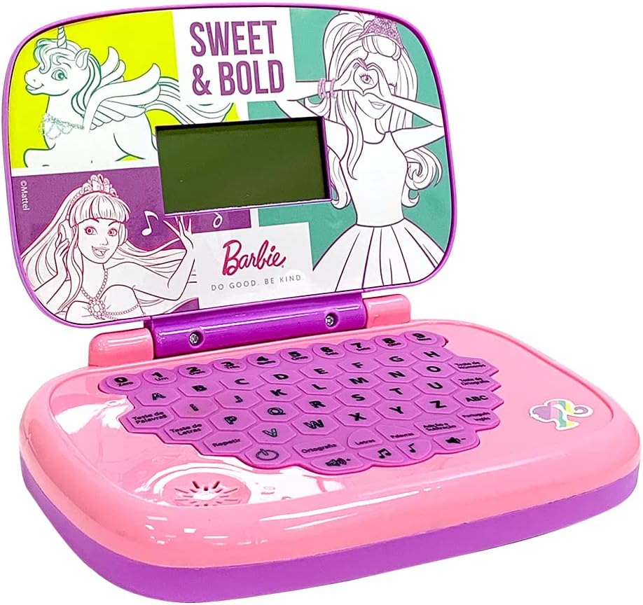 Candide, Laptop Infantil, Barbie, Brinquedo Educativo - Bilíngue