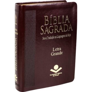 Bíblia Sagrada NTLH, Letra Grande, com mapa, Capa Couro Sintético Marrom: Nova Tradução na Linguagem de Hoje (NTLH)